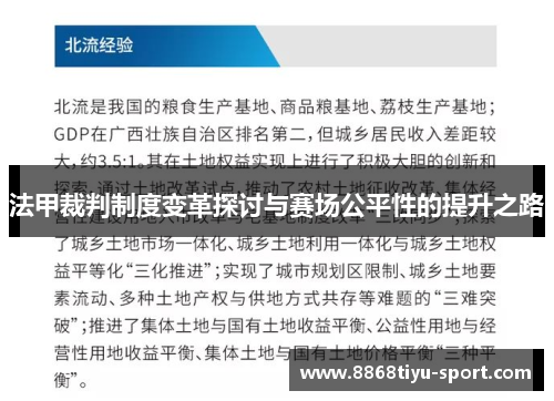 法甲裁判制度变革探讨与赛场公平性的提升之路